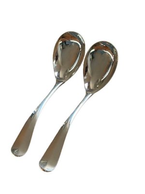 Dutch Silver Serving Spoons by Gerritsen & Van Kempen, 1949 and 1950, Set of 2-UCH-1224125