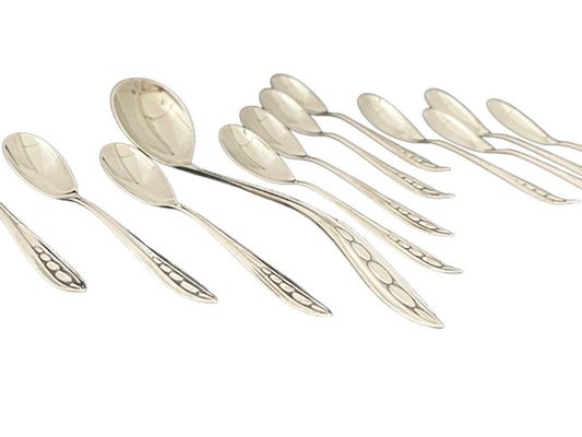 Dutch Silver Set by Gerritsen and Van Kempen, 1945, Set of 17-UCH-1251144