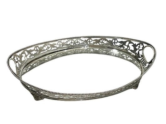 Dutch Silver Tray by W. Brehm, 1920s-UCH-1375353