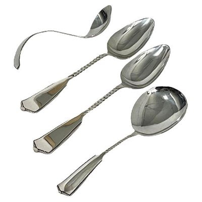 Dutch Spoons in Silver Serving from Van Kempen & ZN, 1887, Set of 4-UCH-1331234