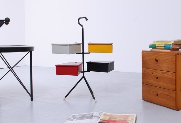 Dutch Storage Stand attributed to J. Teders for Metalux, 1950s-XT-1397157