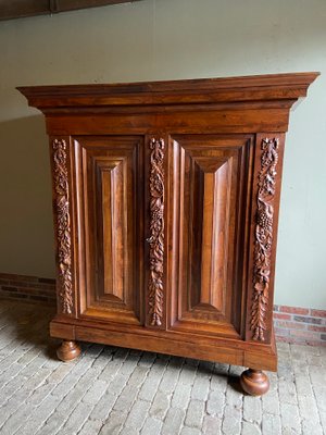 Dutch Walnut Cushion Cabinet, 1800s-GTG-1817012