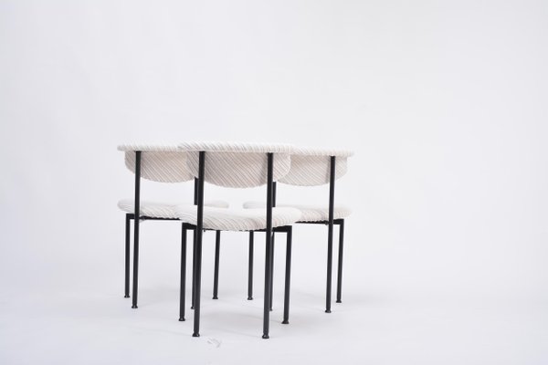 Dutch White Alpha Chairs by Rudolf Wolf for Meander, 1960s, Set of 3-FN-1187364