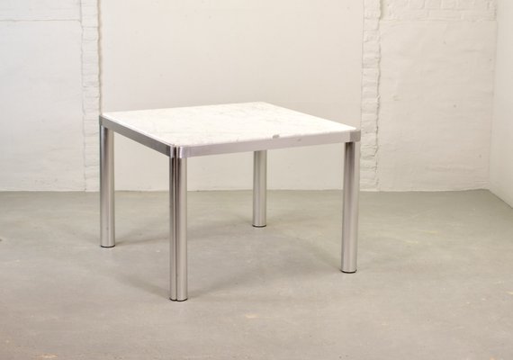 Dutch White Marble and Aluminium Model 100 Dining Table by Kho Liang Ie & Wim Crouwel for Artifort, The Netherlands, 1970s-IXC-834041