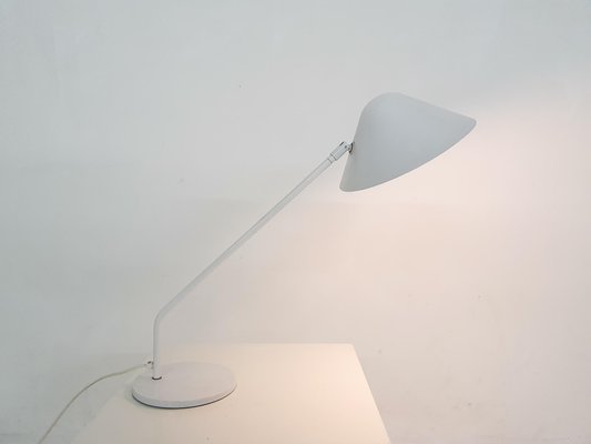 Dutch White Metal Desk Light by Hala Zeist, 1970s-ZO-1116147