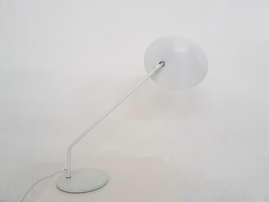 Dutch White Metal Desk Light by Hala Zeist, 1970s-ZO-1116147