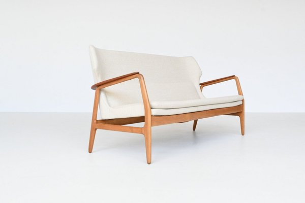 Dutch Wingback Sofa in Cream by A. Madsen & H. Schubell, 1960-BXV-1808127