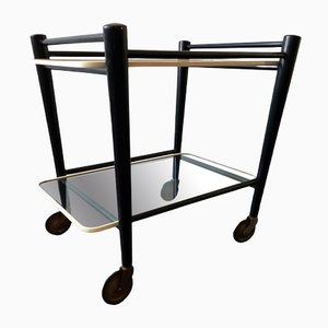 Dutch Wood and Glass Serving Trolley from Coja, 1960s-NV-1343594