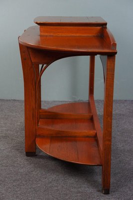 Dutch Wooden Dressing Table with Mirror, Set of 2-HPP-1783175