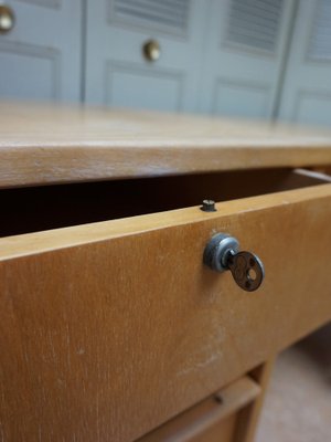 Dutch Writing Desk Birch Series by Cees Braakman for Pastoe, 1950s-EA-1821286