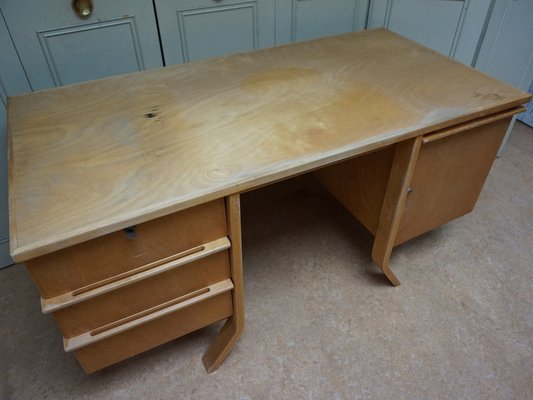 Dutch Writing Desk Birch Series by Cees Braakman for Pastoe, 1950s-EA-1821286