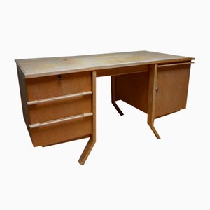 Dutch Writing Desk Birch Series by Cees Braakman for Pastoe, 1950s-EA-1821286