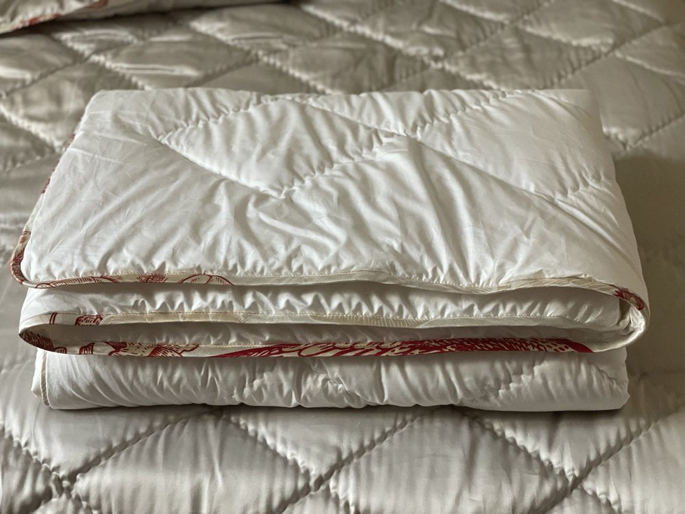 Duvet in Alpaca and Cashmere with Silk Edging by Chiara Mennini for Midsummer-Milano