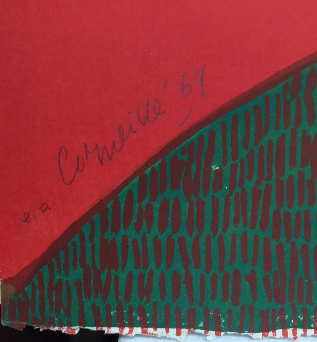 E.A. Corneille, Lithograph on Paper, 1969