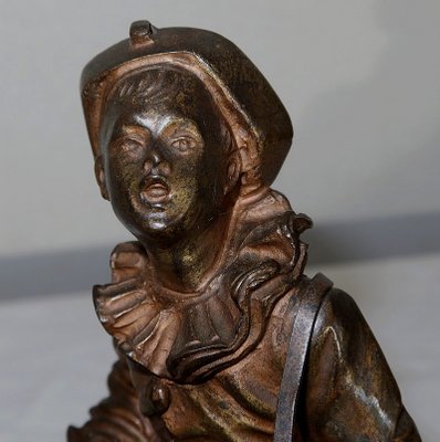 E.Bouret, Au clair de la Lune, 19th-Century, Bronze-RVK-1153844