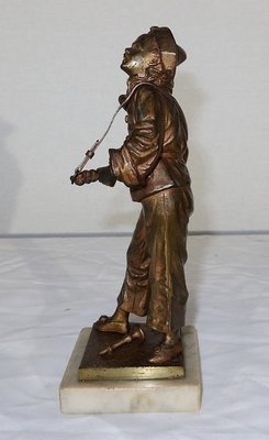 E.Bouret, Au clair de la Lune, 19th-Century, Bronze-RVK-1153844