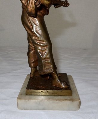 E.Bouret, Au clair de la Lune, 19th-Century, Bronze-RVK-1153844