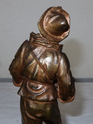 E.Bouret, Au clair de la Lune, 19th-Century, Bronze-RVK-1153844