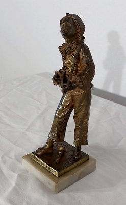 E.Bouret, Au clair de la Lune, 19th-Century, Bronze-RVK-1153844