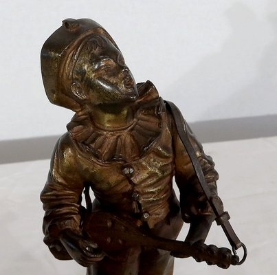 E.Bouret, Au clair de la Lune, 19th-Century, Bronze-RVK-1153844