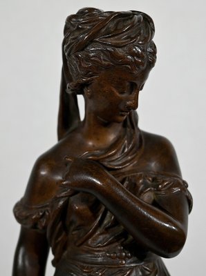 E. Bouret, Sculpture of a Woman, 19th-Century, Bronze-RVK-1337808