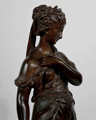 E. Bouret, Sculpture of a Woman, 19th-Century, Bronze-RVK-1337808