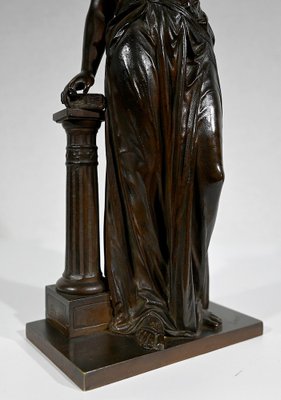 E. Bouret, Sculpture of a Woman, 19th-Century, Bronze-RVK-1337808