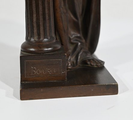 E. Bouret, Sculpture of a Woman, 19th-Century, Bronze-RVK-1337808