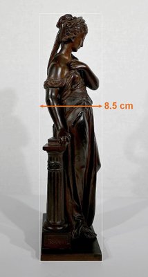 E. Bouret, Sculpture of a Woman, 19th-Century, Bronze-RVK-1337808