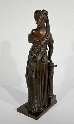 E. Bouret, Sculpture of a Woman, 19th-Century, Bronze-RVK-1337808