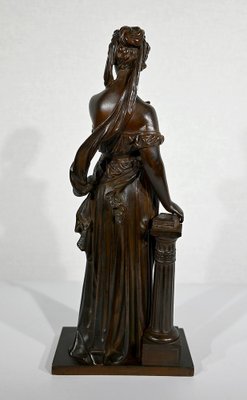 E. Bouret, Sculpture of a Woman, 19th-Century, Bronze-RVK-1337808