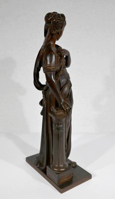 E. Bouret, Sculpture of a Woman, 19th-Century, Bronze-RVK-1337808