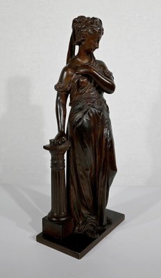 E. Bouret, Sculpture of a Woman, 19th-Century, Bronze-RVK-1337808