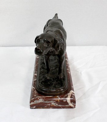 E. De Gaspary, Hunting Dog, Late 19th-Century, Bronze-RVK-1058518