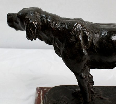 E. De Gaspary, Hunting Dog, Late 19th-Century, Bronze-RVK-1058518