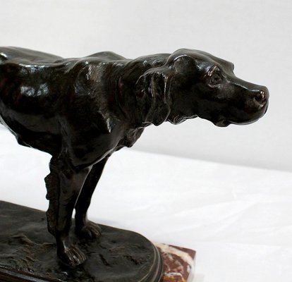 E. De Gaspary, Hunting Dog, Late 19th-Century, Bronze-RVK-1058518