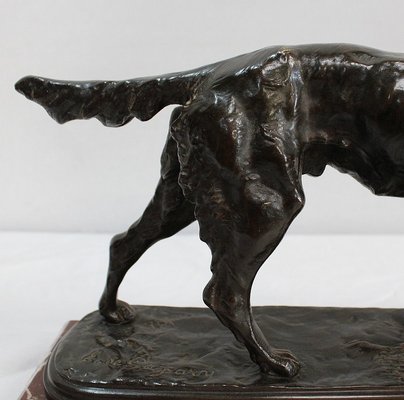 E. De Gaspary, Hunting Dog, Late 19th-Century, Bronze-RVK-1058518