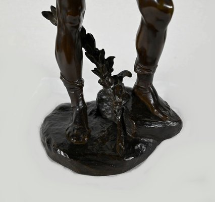 E. Drouot, Allégorie de la Poésie, 1900, Bronze-RVK-1452871