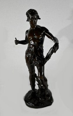 E. Drouot, Allégorie de la Poésie, 1900, Bronze-RVK-1452871