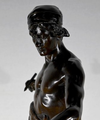 E. Drouot, Allégorie de la Poésie, 1900, Bronze-RVK-1452871