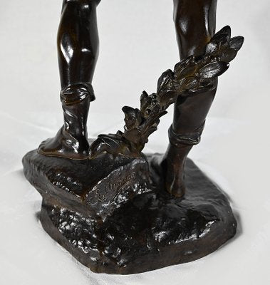 E. Drouot, Allégorie de la Poésie, 1900, Bronze-RVK-1452871