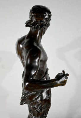 E. Drouot, Allégorie de la Poésie, 1900, Bronze-RVK-1452871