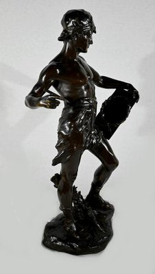 E. Drouot, Allégorie de la Poésie, 1900, Bronze-RVK-1452871