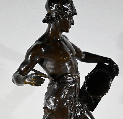 E. Drouot, Allégorie de la Poésie, 1900, Bronze-RVK-1452871