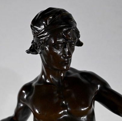 E. Drouot, Allégorie de la Poésie, 1900, Bronze-RVK-1452871