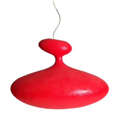 E.T.A. Sat Red Ceiling Lamp by Guglielmo Berchicci for Kundalini, 1990s-KGD-819681