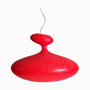 E.T.A. Sat Red Ceiling Lamp by Guglielmo Berchicci for Kundalini, 1990s-KGD-819681