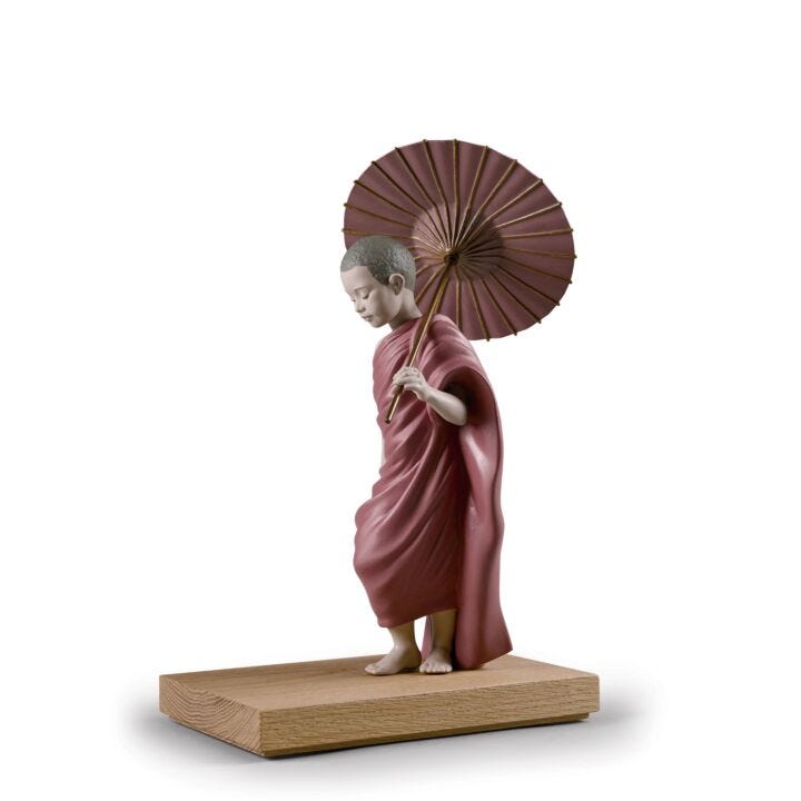 Sun Path Buddha Figurine by Lladró