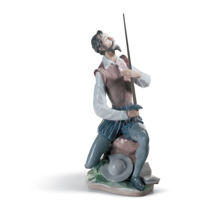 Oration Quixote Figurine by Lladró