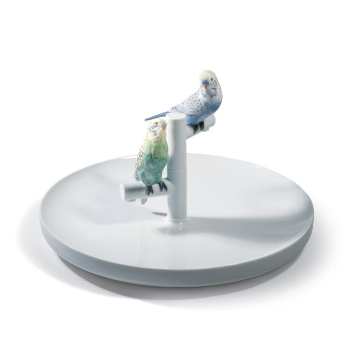 Parrot Romance Plate by Lladró